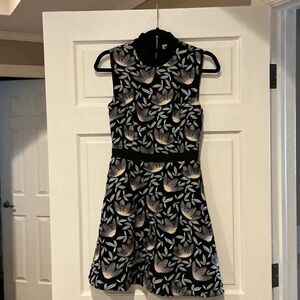 Self portrait fit and flare Floral Sleeveless heavyweight Dress 6